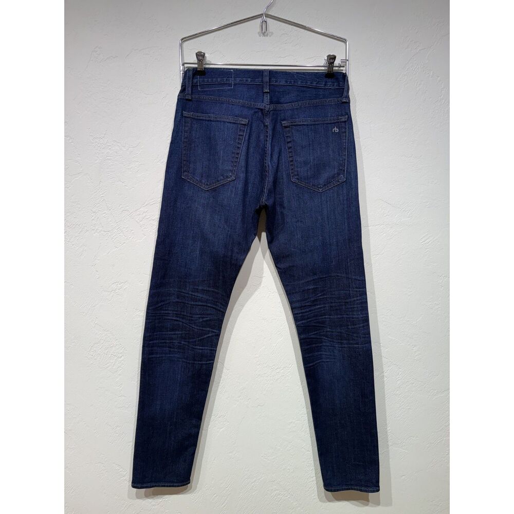 rag & bone Fit 2 Slim Jeans Mens Carson Dark Wash Blue Stretch Denim - (30x32)
